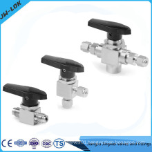 Angle type instrument ball valve